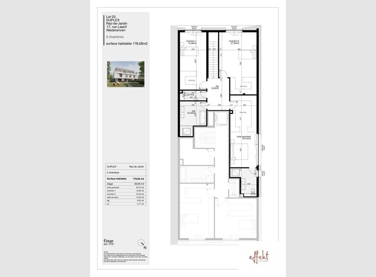 Apartment for sale 3 bedrooms in Niederanven (LU) - Ref. 6683659