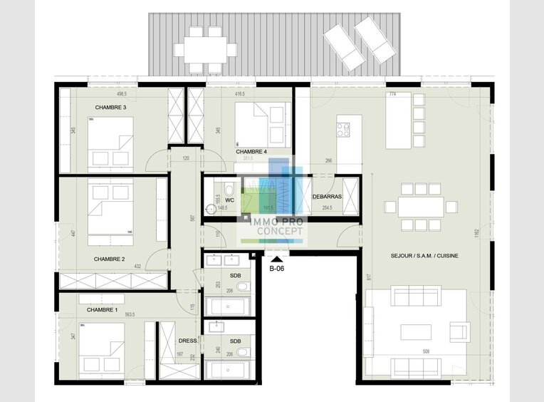 Penthouse for sale 4 bedrooms in Capellen (LU) - Ref. 6816539