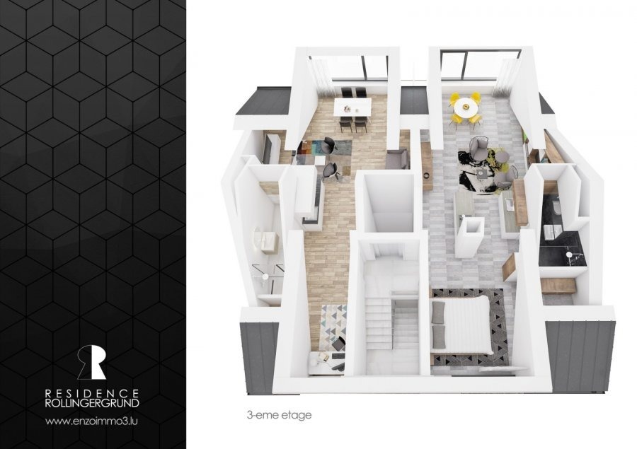 Studio à vendre 1 chambre à Luxembourg-Rollingergrund