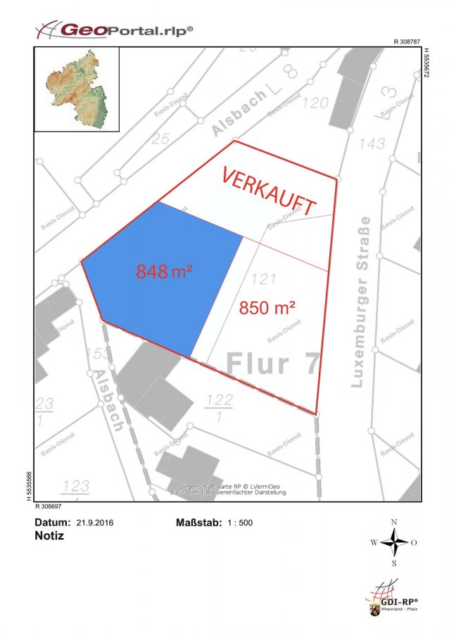 Terrain constructible à vendre à Mettendorf