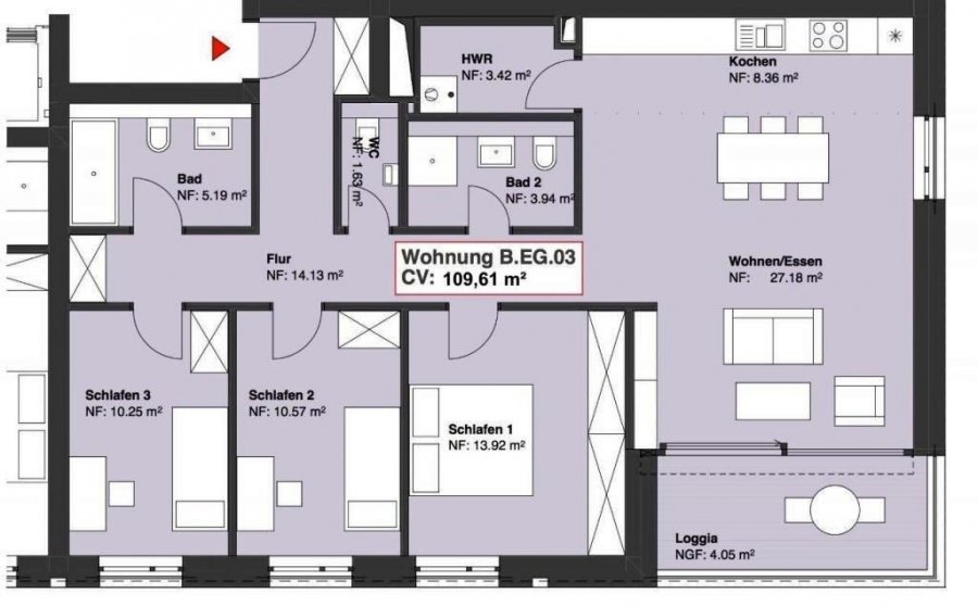 plan appartement 110 m2