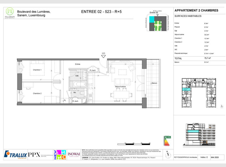 Wohnung zum Kauf 2 Zimmer in Belvaux (LU) - Ref. 6901131