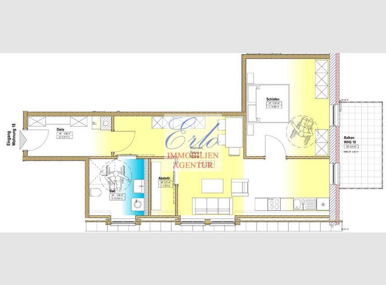 Appartement à vendre 2 Pièces à Zerf (DE) - Réf. 6681499