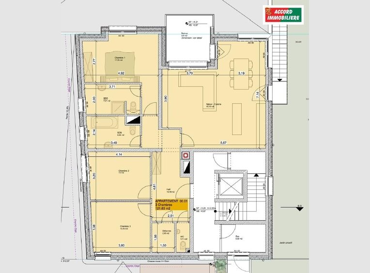 Appartement à vendre 3 Chambres à Capellen (LU) - Réf. 6596251