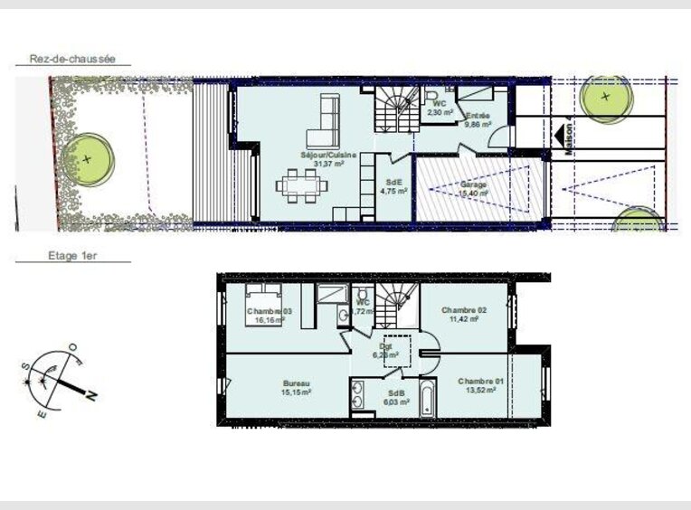 Maison mitoyenne à vendre F5 à Thionville (FR) - Réf. 6969243