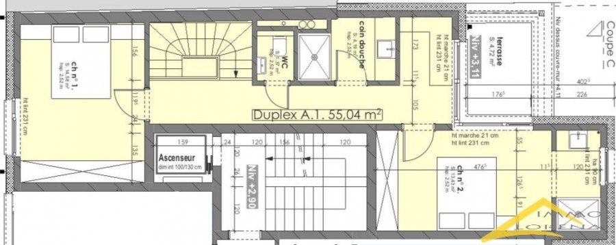 Duplex à vendre 2 chambres à Pétange
