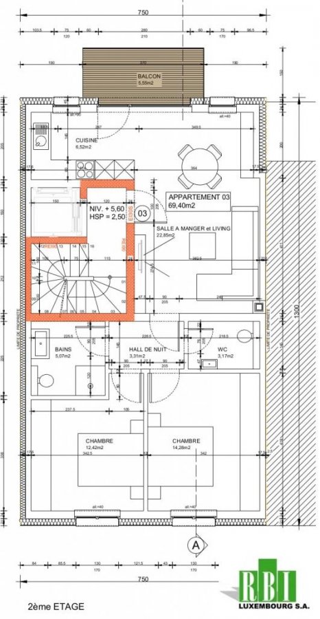 Wohnung zu kaufen 2 Schlafzimmer in Luxembourg-Belair