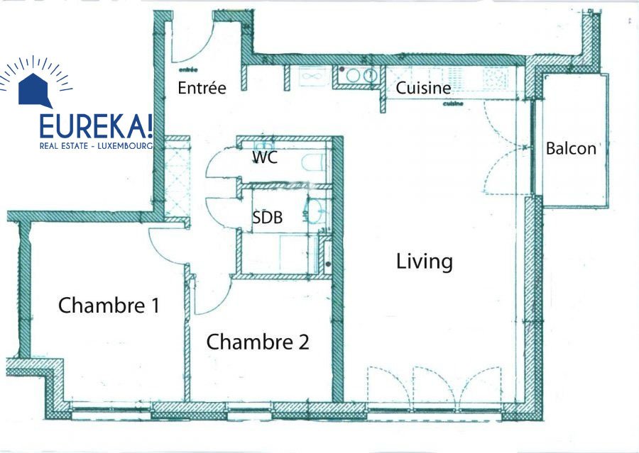 Apartment to let 2 bedrooms in Luxembourg-Centre ville