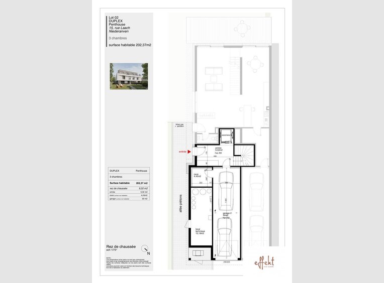 Penthouse for sale 3 bedrooms in Niederanven (LU) - Ref. 6683660
