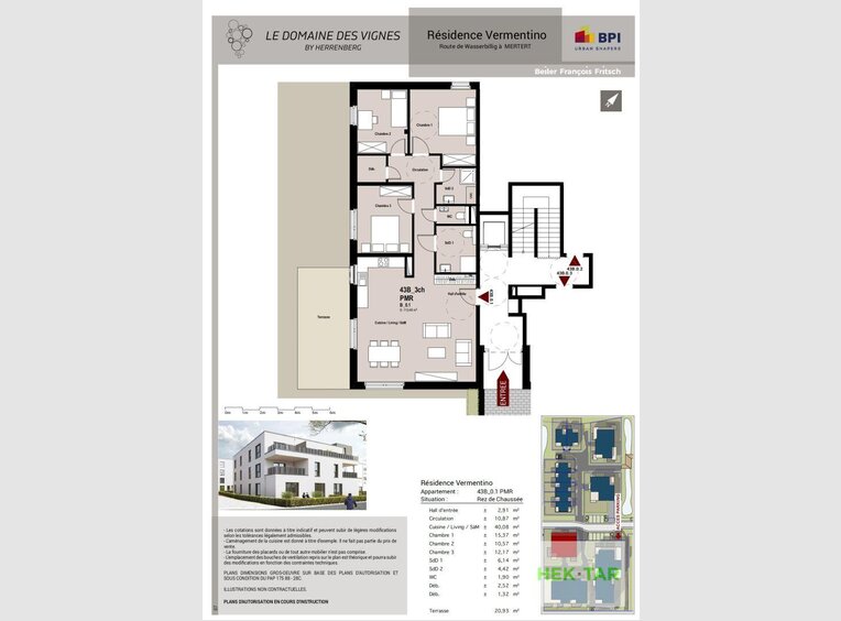 Wohnung zum Kauf 3 Zimmer in Mertert (LU) - Ref. 6987820