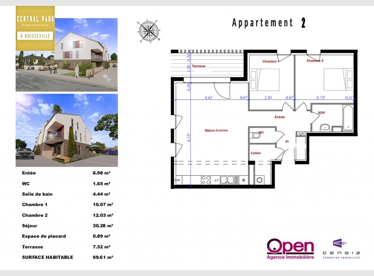 Appartement à vendre F3 à Noisseville - Réf. 7017004