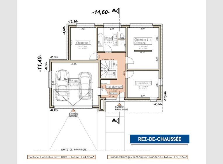 Maison individuelle à vendre 3 Chambres à Reisdorf (LU) - Réf. 6822972