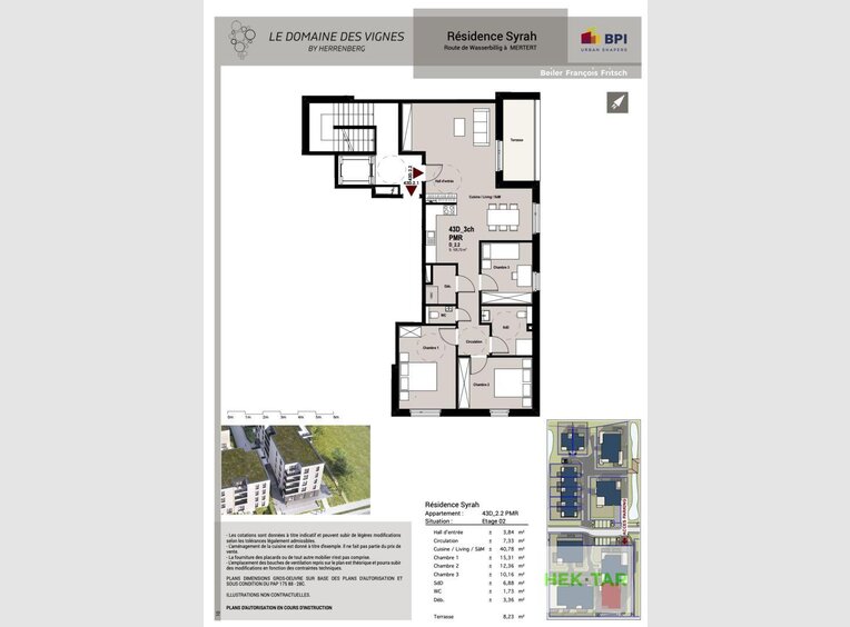 Wohnung zum Kauf 3 Zimmer in Mertert (LU) - Ref. 6988380