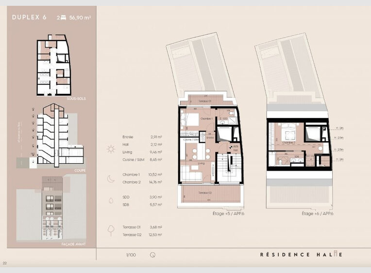 Penthouse for sale 2 bedrooms in Luxembourg (LU) - Ref. 7082124