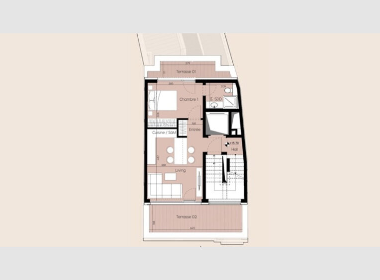 Penthouse for sale 2 bedrooms in Luxembourg (LU) - Ref. 7082124