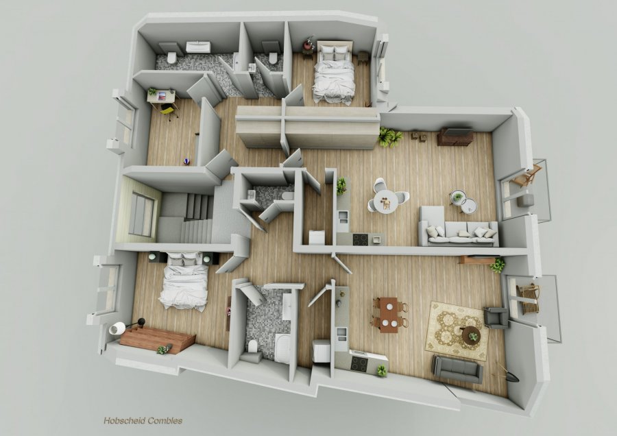 Appartement à vendre 2 chambres à Hobscheid