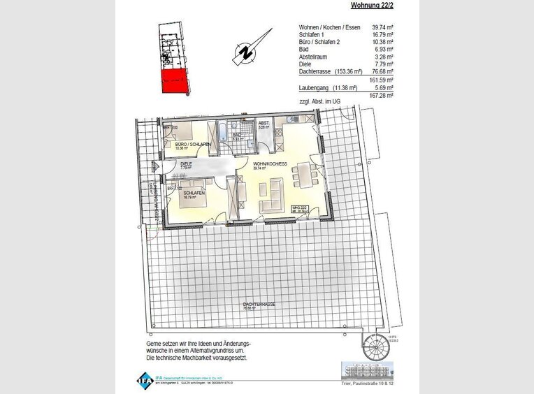 Apartment for sale 2 rooms in Trier (DE) - Ref. 5779628