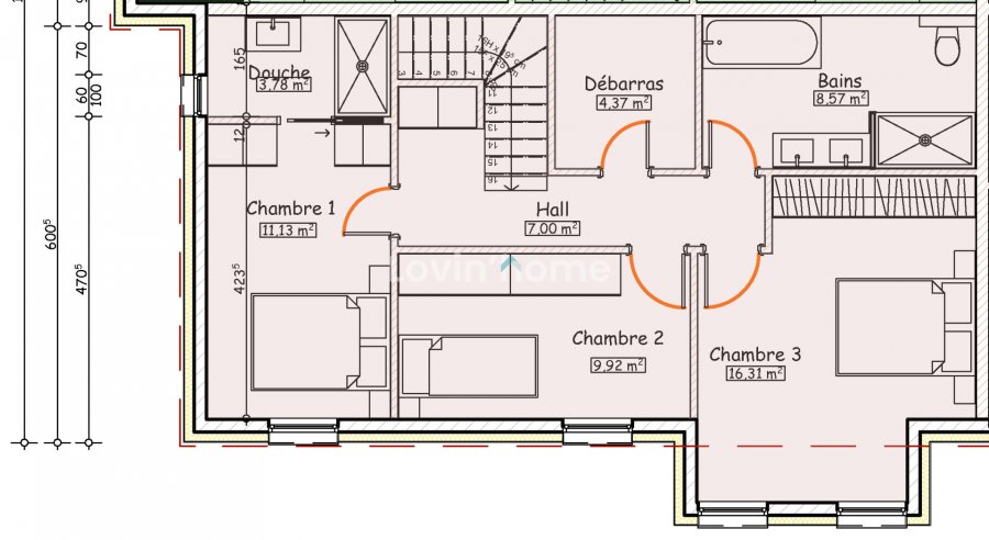 Duplex à vendre 3 chambres à Nommern