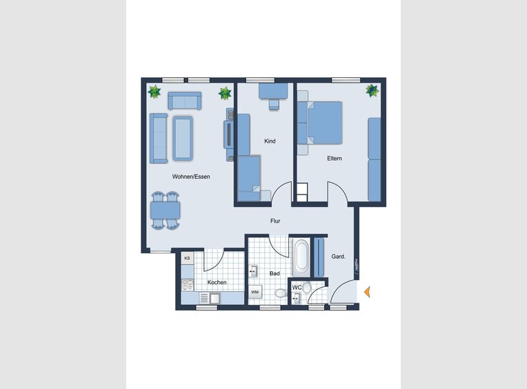 Appartement à vendre 3 Pièces à Merzig (DE) - Réf. 7230428