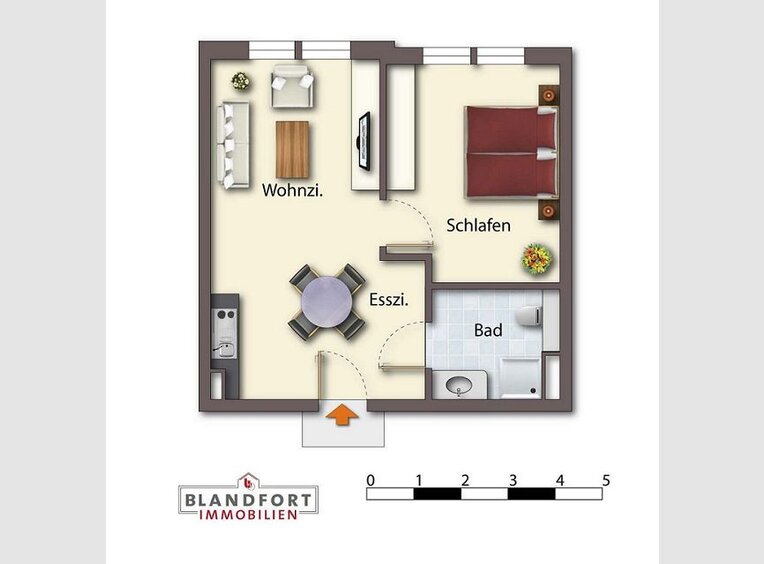 Appartement à louer 2 Pièces à Saarlouis (DE) - Réf. 6560476
