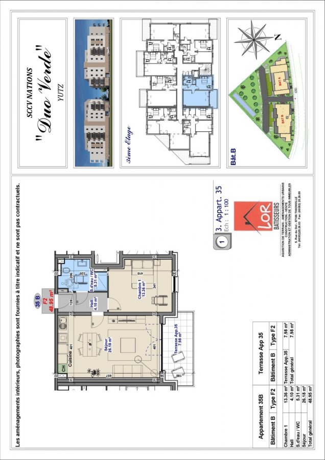 acheter appartement 2 pièces 49 m² yutz photo 3