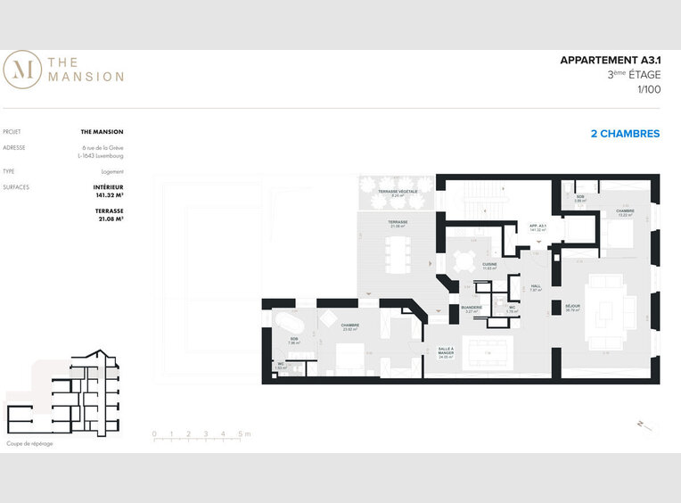 Wohnung zum Kauf 2 Zimmer in Luxembourg (LU) - Ref. 7007996