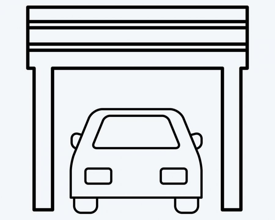 Garage fermé