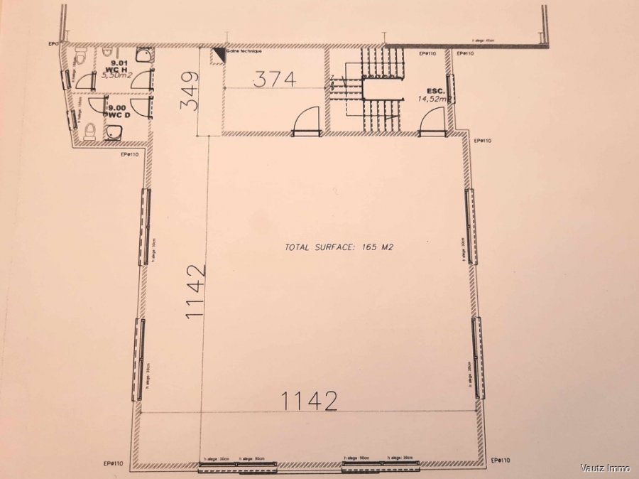 louer bureau 0 chambre 165 m² contern photo 6