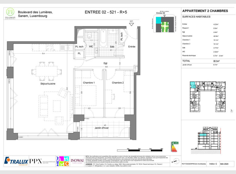 Wohnung zum Kauf 2 Zimmer in Belvaux (LU) - Ref. 6901133