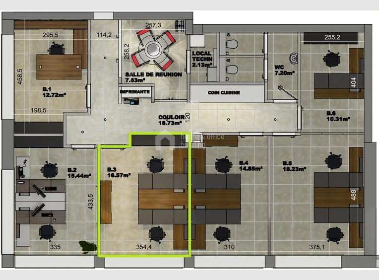 Bureau à louer à Weiswampach - Réf. 7283357