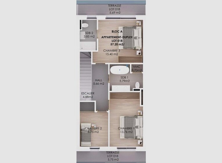 Duplex à vendre 4 Chambres à Lorentzweiler (LU) - Réf. 7194013