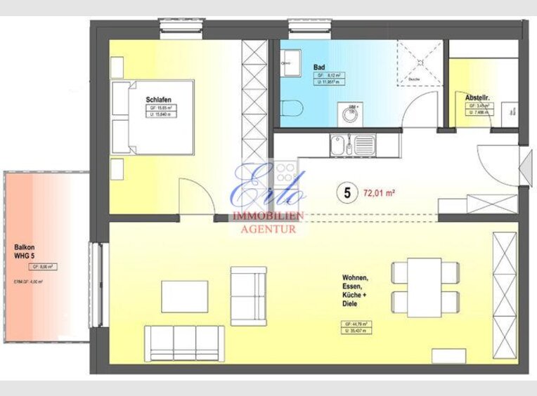 Appartement à vendre 2 Pièces à Zerf - Réf. 6681261
