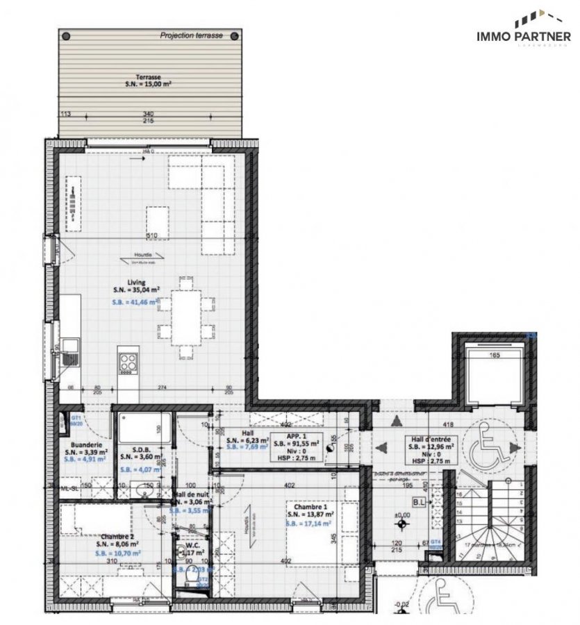 Appartement à vendre 2 chambres à Wilwerdange