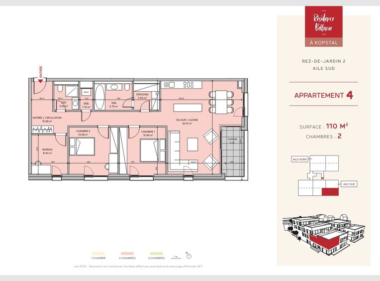 Apartment for sale 2 bedrooms in Kopstal (LU) - Ref. 6580429