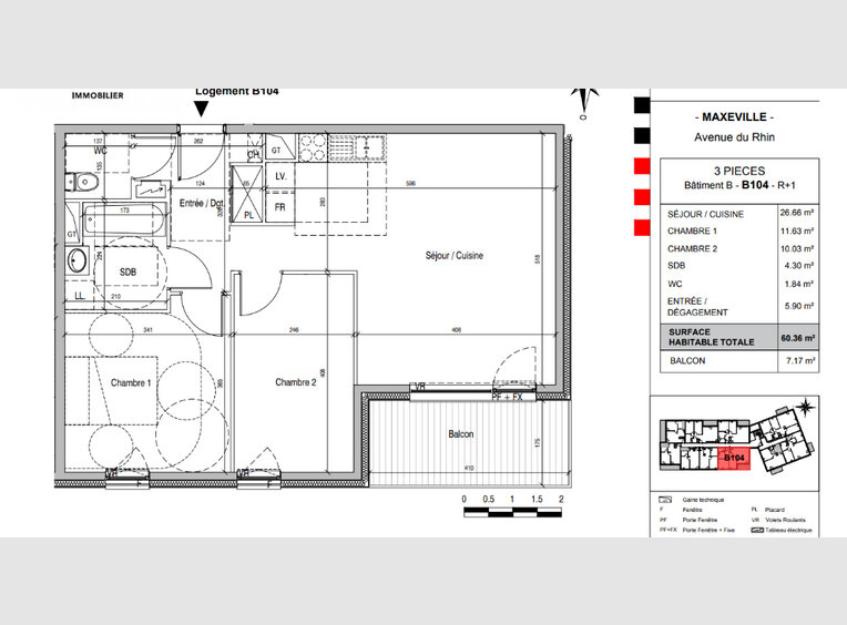 Appartement à vendre F3 à Maxéville (FR) - Réf. 6626269