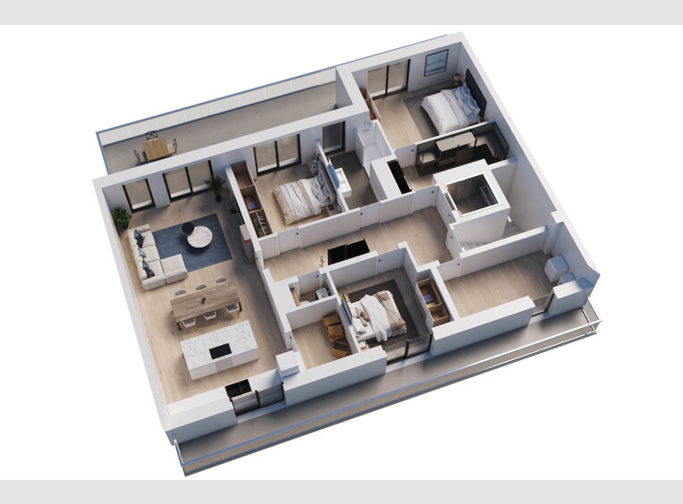 Appartement à vendre 3 Chambres à Wemperhardt (LU) - Réf. 6690797