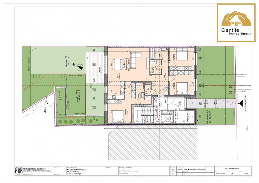 Appartement à vendre 3 chambres à Bascharage