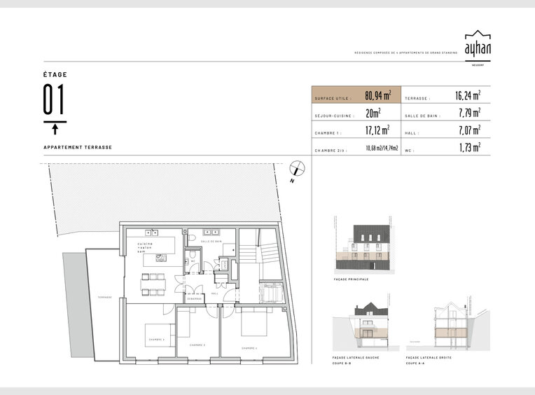 Apartment for sale 3 bedrooms in Luxembourg (LU) - Ref. 6932733