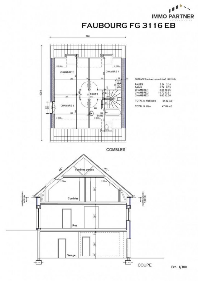Maison jumelée à vendre 3 chambres à Boxhorn