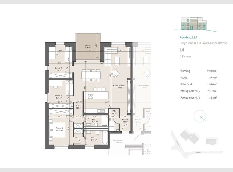 Appartement à vendre 3 Chambres à Michelau (LU) - Réf. 6451998