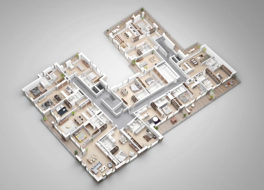 Penthouse to sell 1 bedroom in Luxembourg-Hollerich