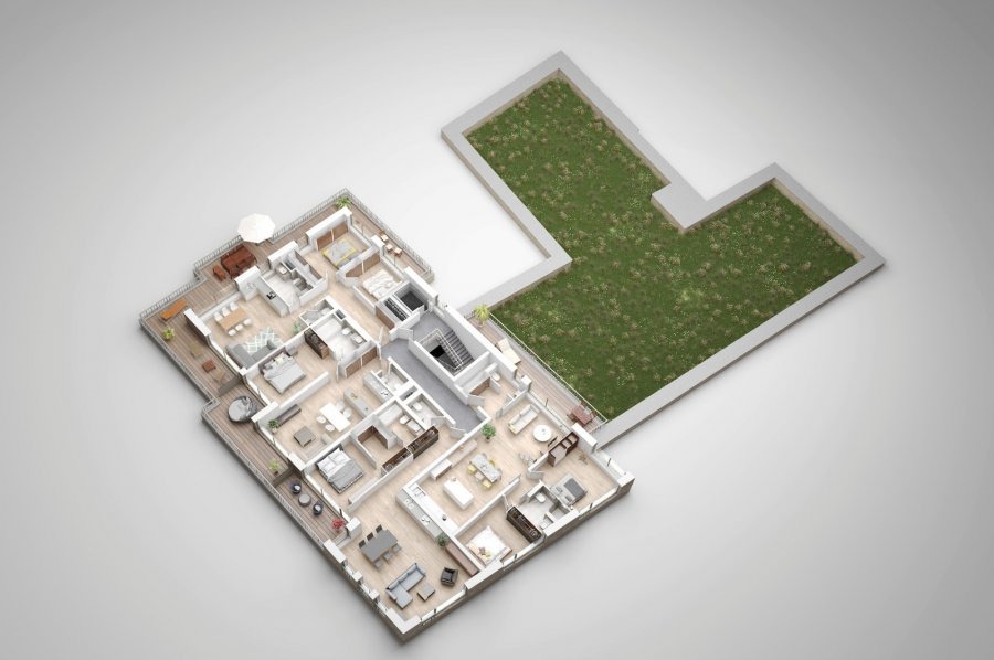 Penthouse to sell 1 bedroom in Luxembourg-Hollerich
