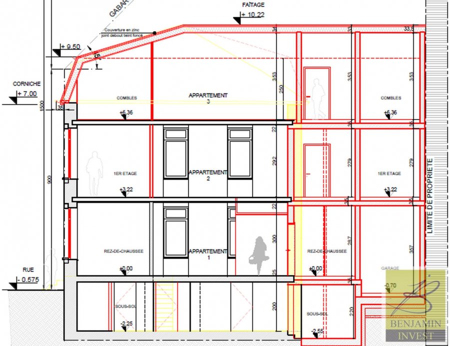 Immeuble de rapport à vendre 4 chambres à Ettelbruck