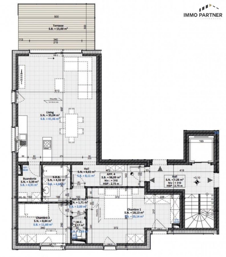 Wohnung zu verkaufen 2 Schlafzimmer in Wilwerdange