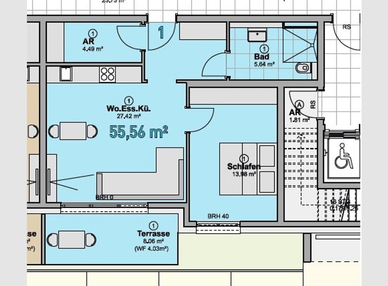 Appartement à vendre 2 Pièces à Quierschied (DE) - Réf. 7226302