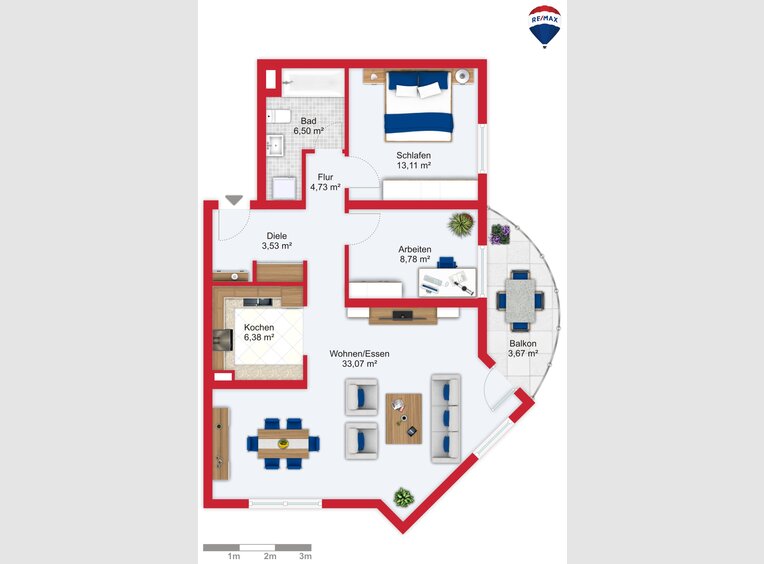 Wohnung zur Miete 3 Zimmer in Saarlouis (DE) - Ref. 6867678