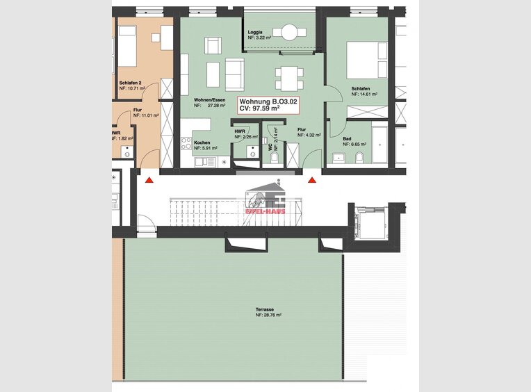 Apartment for sale 1 bedroom in Wasserbillig (LU) - Ref. 6053118
