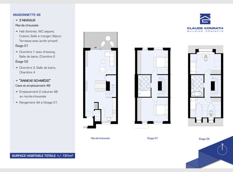 Maison à vendre 4 Chambres à Hunsdorf (LU) - Réf. 7106302