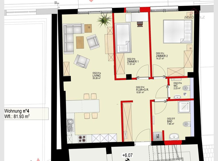 Wohnung zur Miete 2 Zimmer in Troisvierges (LU) - Ref. 7037199