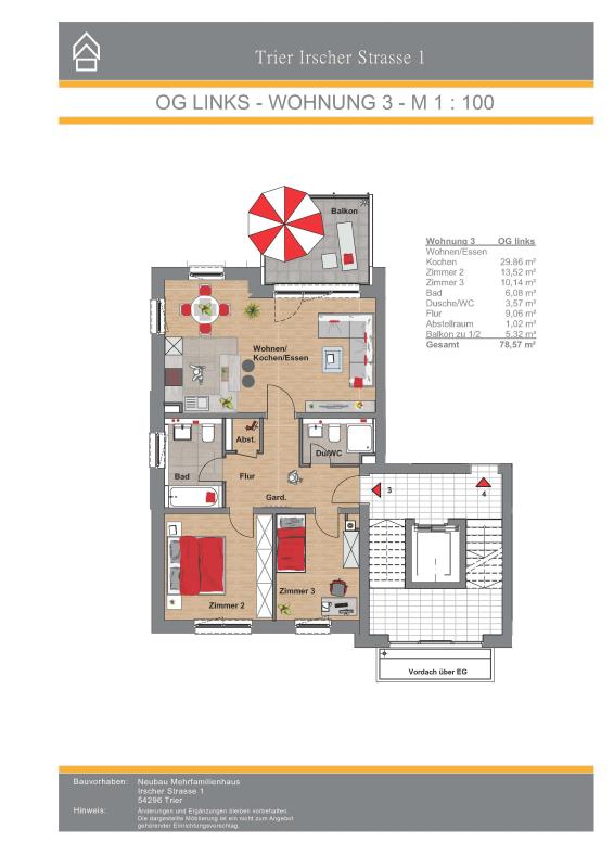 Wohnung kaufen • Trier • 78,57 m² • 314.300 € | atHome